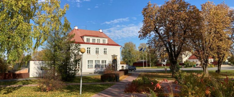 Abja muuseum ajaloolises panga- ja postihoones (Evelin Pissarenko / Mulgi vallavalitsus).